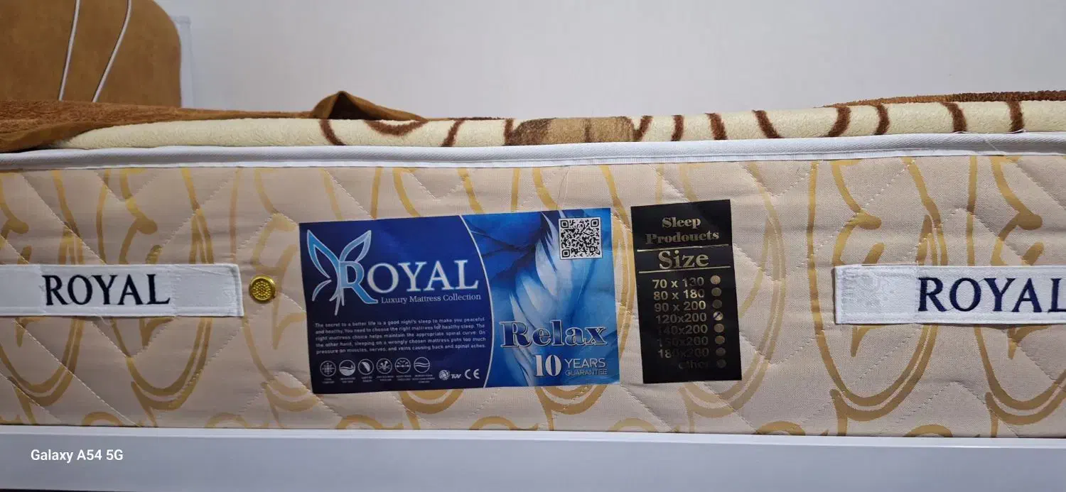 تشک طبی فنری رویال درجه 1 در ابعاد ۱۲۰*۲۰۰|تشک تختخواب|ارومیه, |دیوار