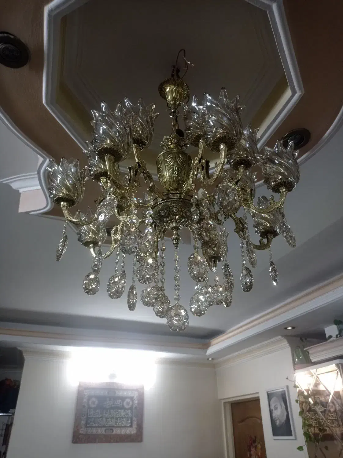 لوستر برنجی|لوستر و چراغ آویز|تهران, طیب|دیوار