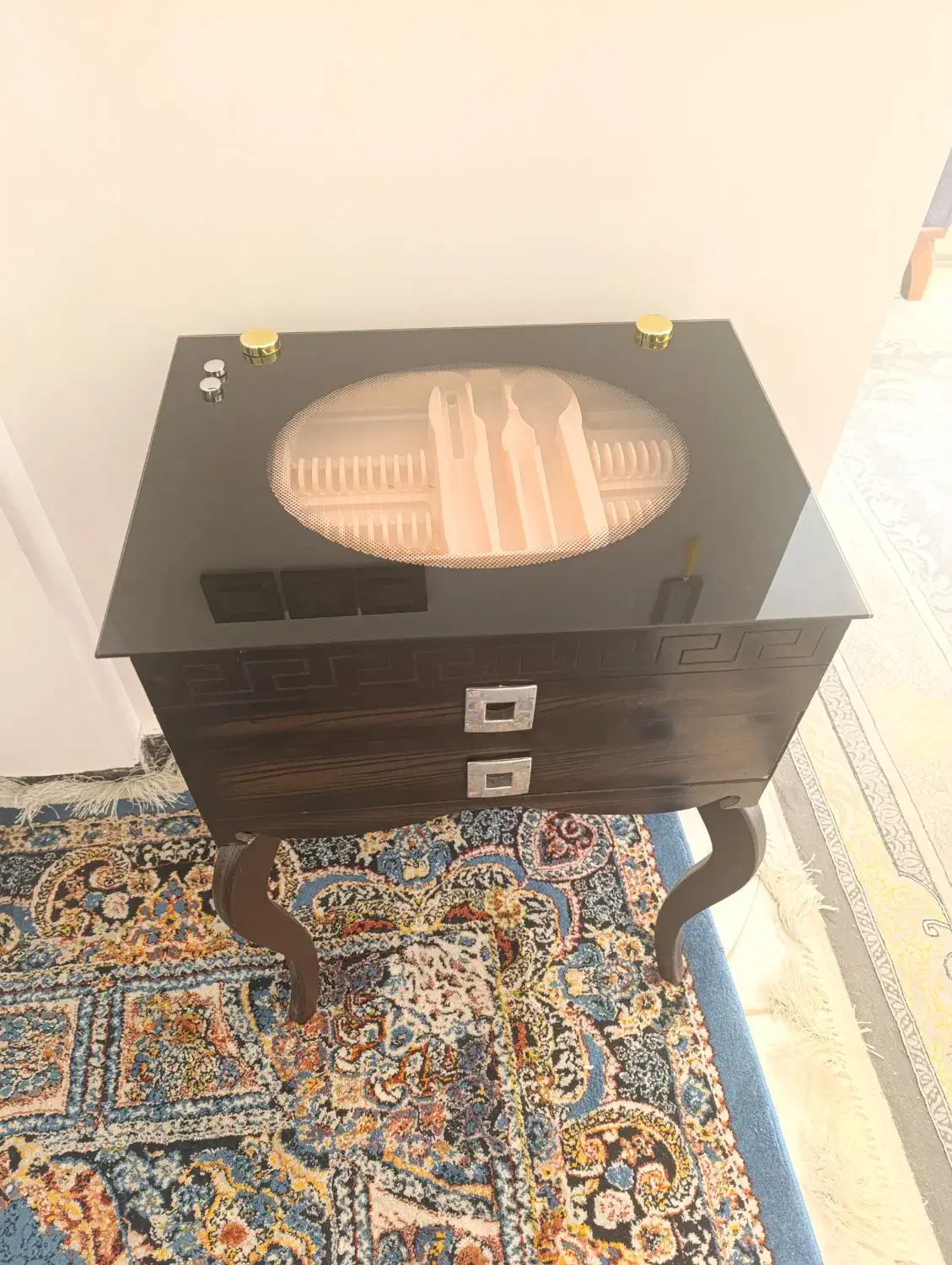 جا قاشقی پایه دار|آب‌چکان و نظم‌دهنده ظروف|مشهد, شهید احمدی روشن|دیوار