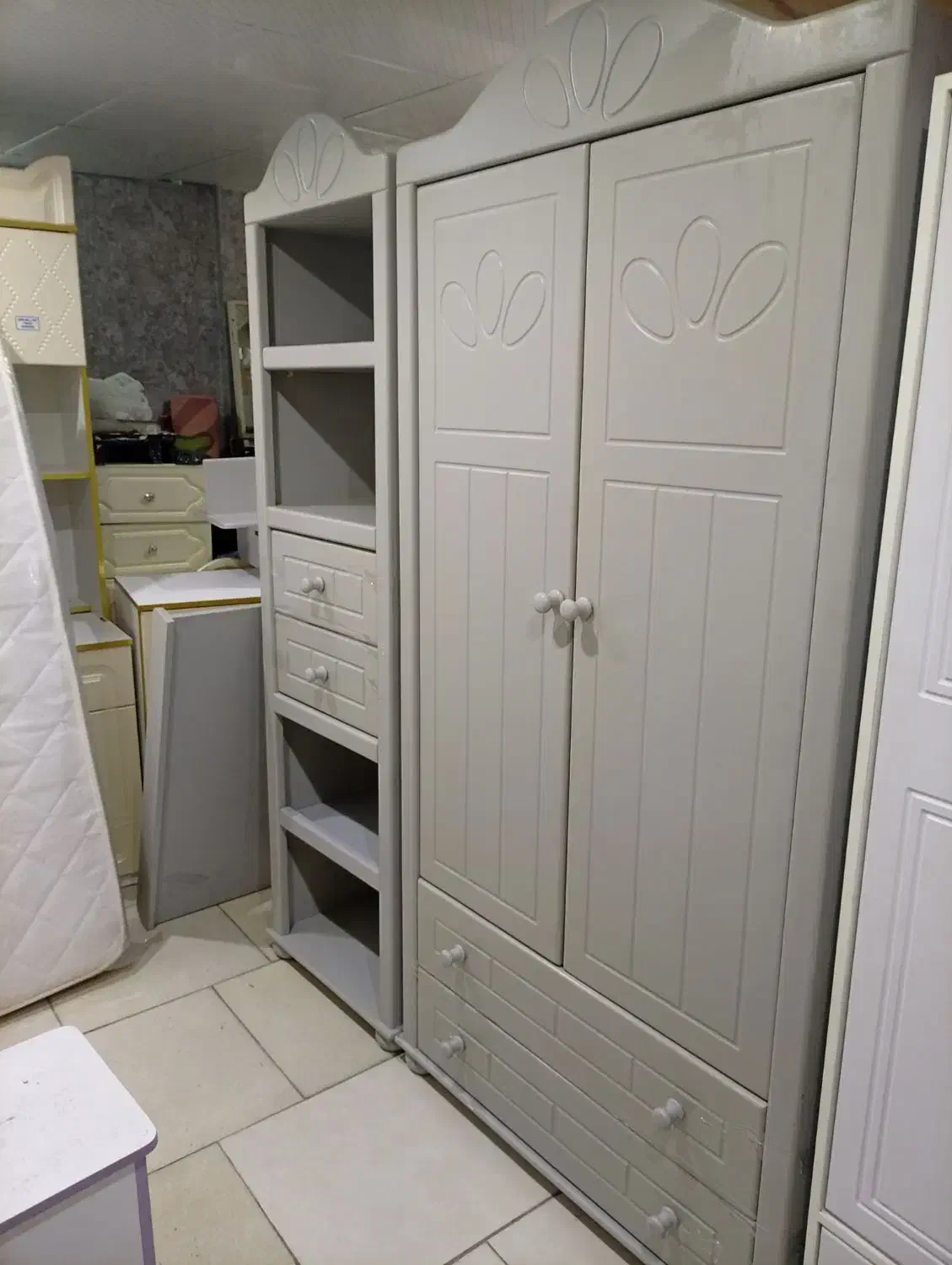 سرویس نوجوان توسی تحت کمد پایتختی|تخت و سرویس خواب|ملارد, |دیوار