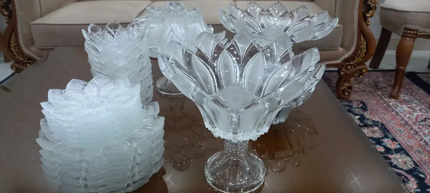 ست پذیرایی بلور|ظروف سرو و پذیرایی|امیدیه, |دیوار