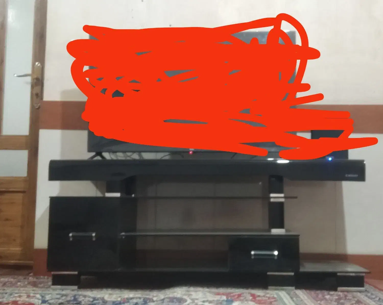 زیر تلویزیونی شیشه ای|میز تلویزیون|گنبد کاووس, |دیوار