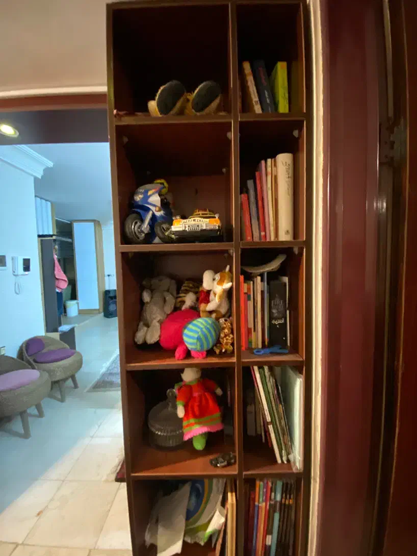 کتابخانه Mdf تمیز و سالم|کتابخانه، شلف، قفسههای دیواری|گلپایگان, |دیوار