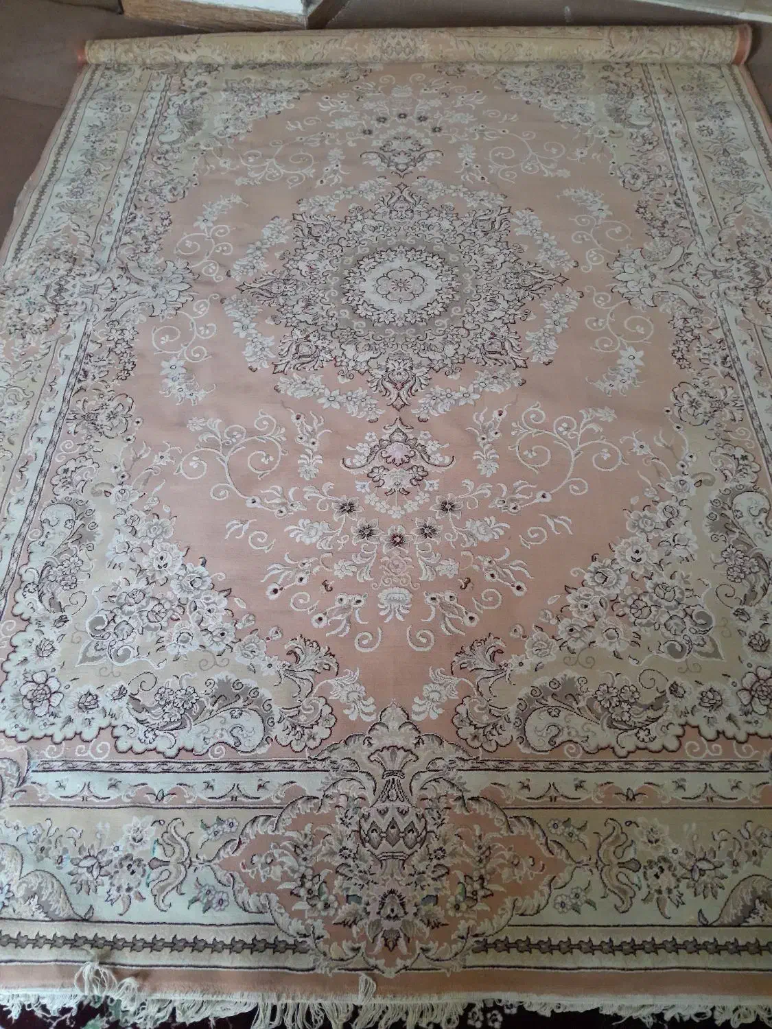 فرش گل برجسته|فرش|رشت, آب آسیاب|دیوار