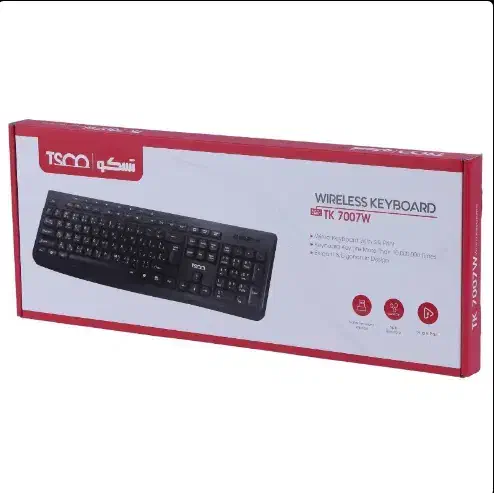 کیبورد بی سیم تسکو TK 7007W|قطعات و لوازم جانبی رایانه|گلستان (تهران), |دیوار