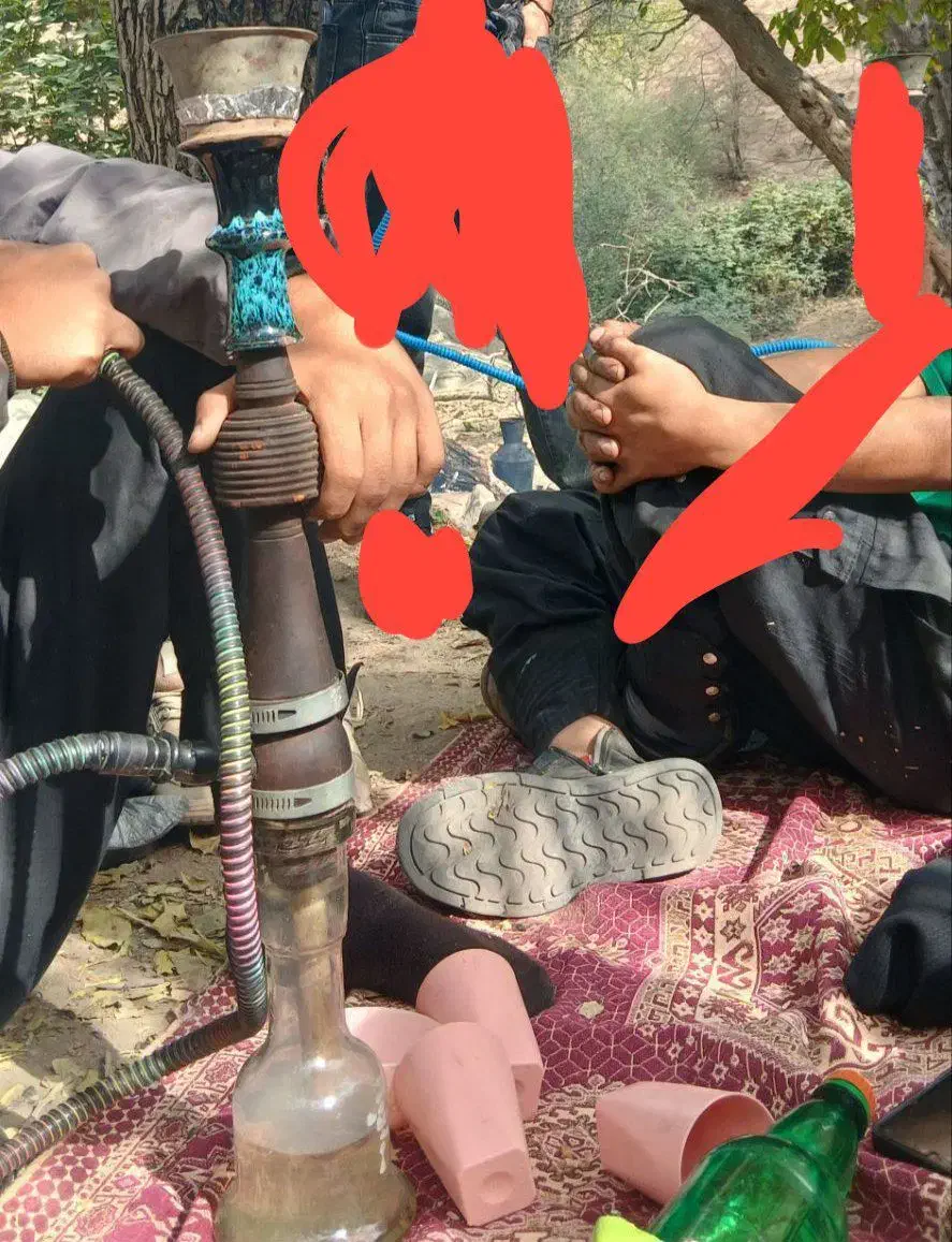 قلیان چوب سرخ|صنایع دستی و سایر لوازم تزئینی|آشخانه, |دیوار