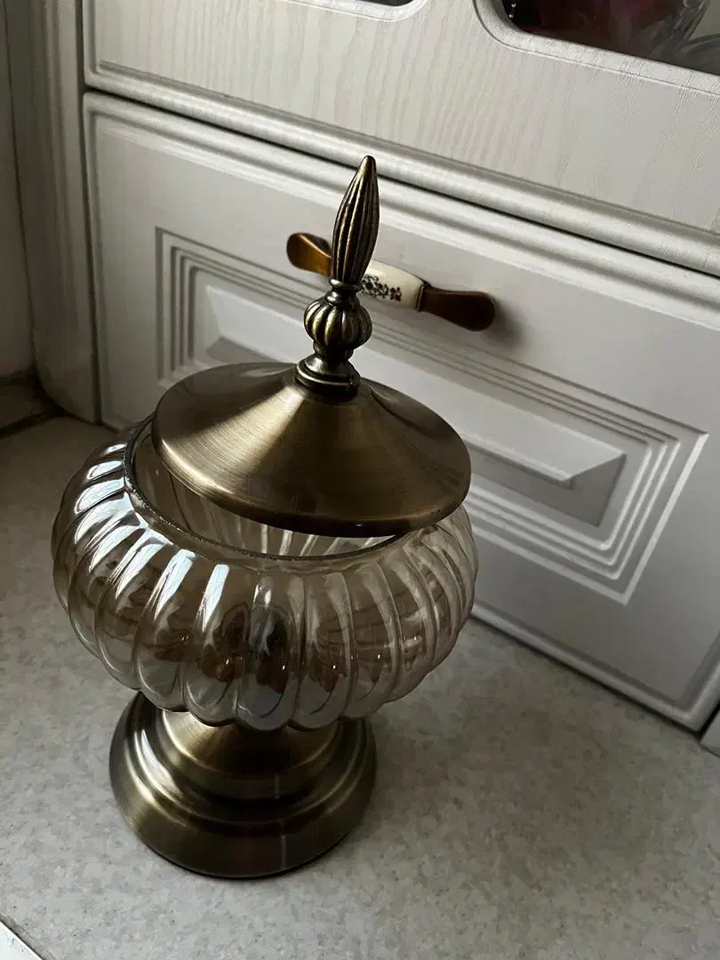 شکلات خوری شیشه ای و طرح برنز|ظروف سرو و پذیرایی|رشت, گلباغ نماز|دیوار