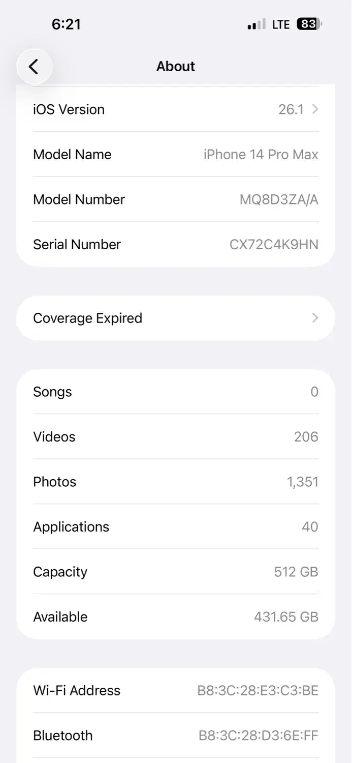 آیفون ۱۴ پرومکس ۵۱۲|موبایل|گنبد کاووس, |دیوار