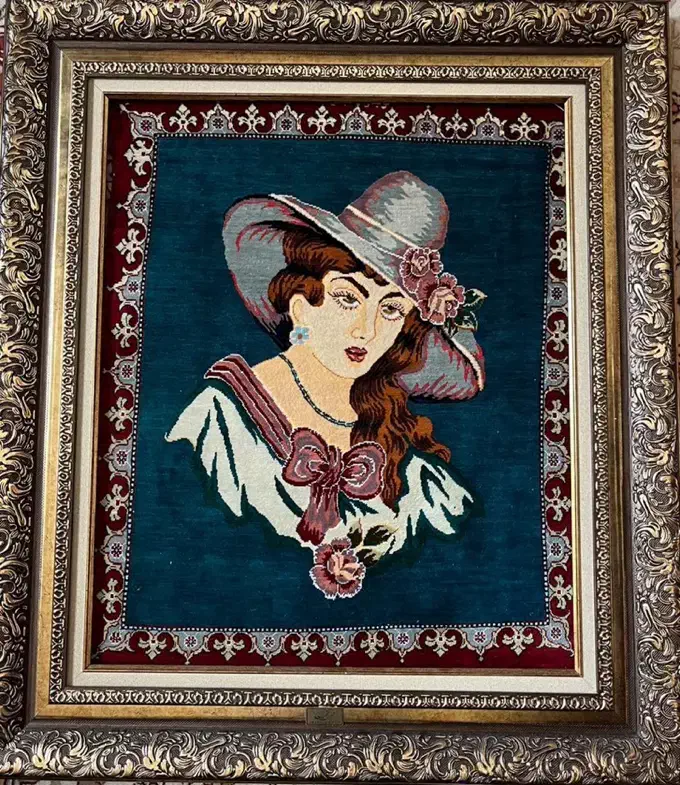 تابلو فرش تمام ابریشم دستباف|تابلو فرش|تهران, فرمانیه|دیوار