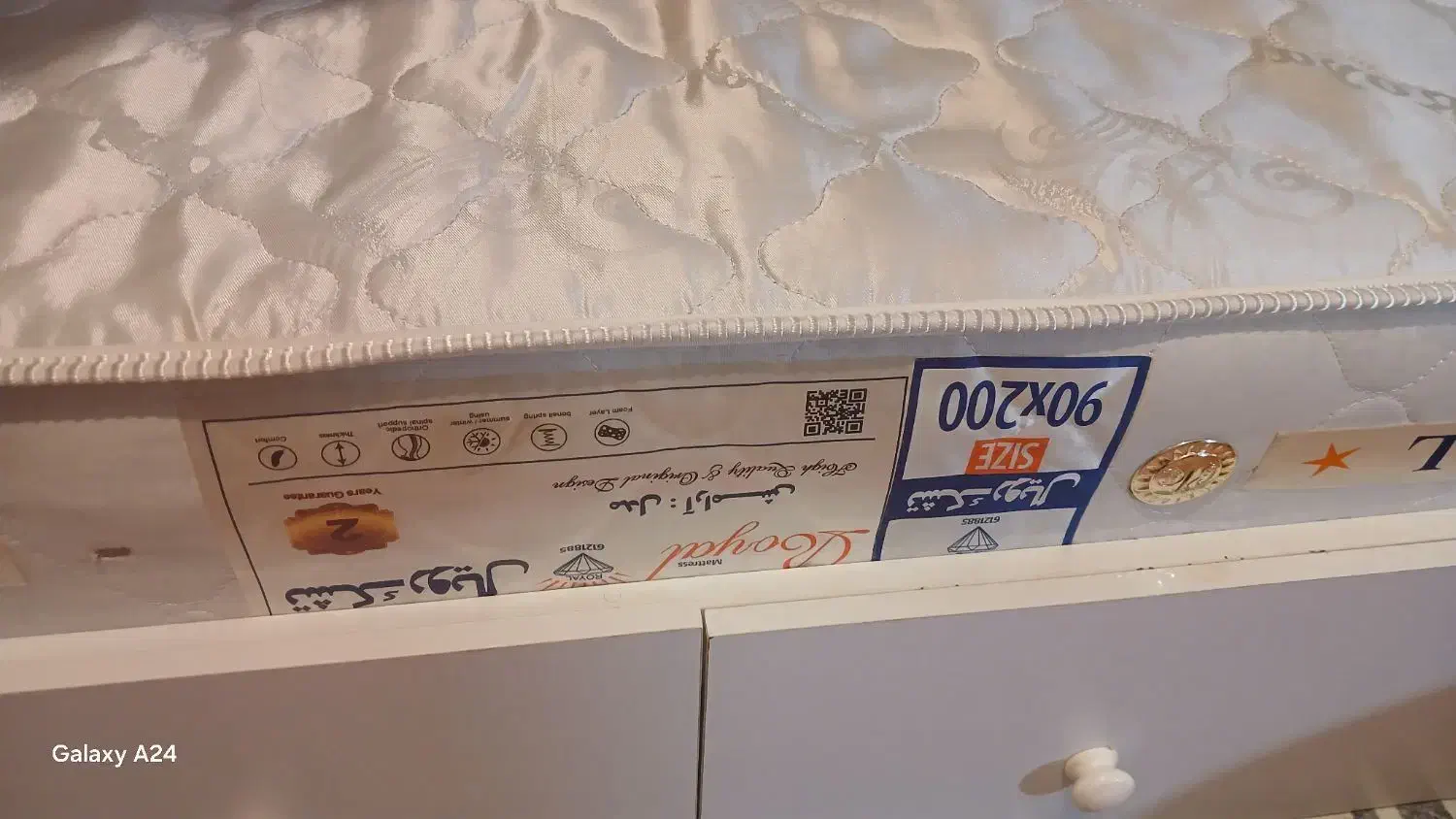 تخت خواب دو طبقه با تشک نو نو|تخت و سرویس خواب|کرمانشاه, |دیوار