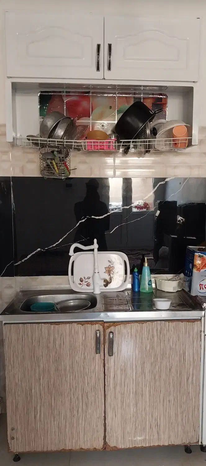 سینک وآبچکان|آب‌چکان و نظم‌دهنده ظروف|خرمدره, |دیوار