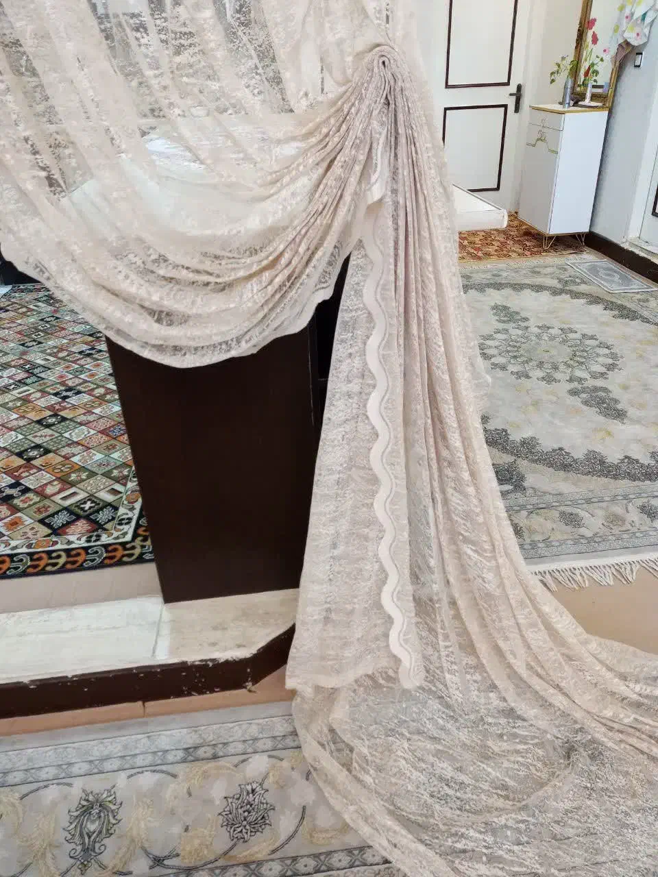 پرده به همراه والان|پرده، رانر، رومیزی|قم, عمار یاسر|دیوار