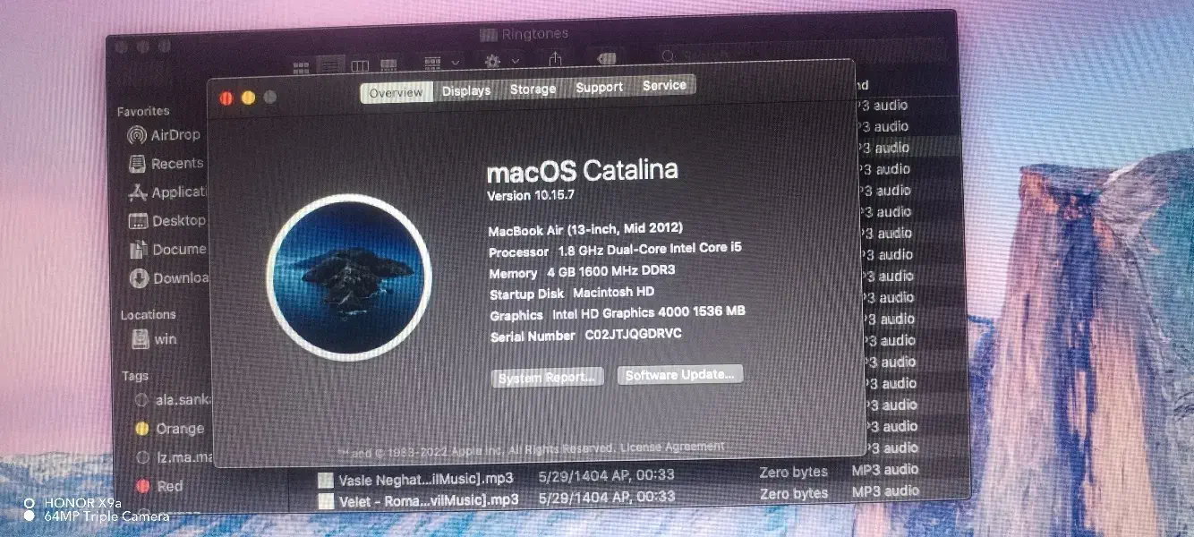 (13inch. mid2012) MacBook Air|رایانه همراه|ماکو, |دیوار