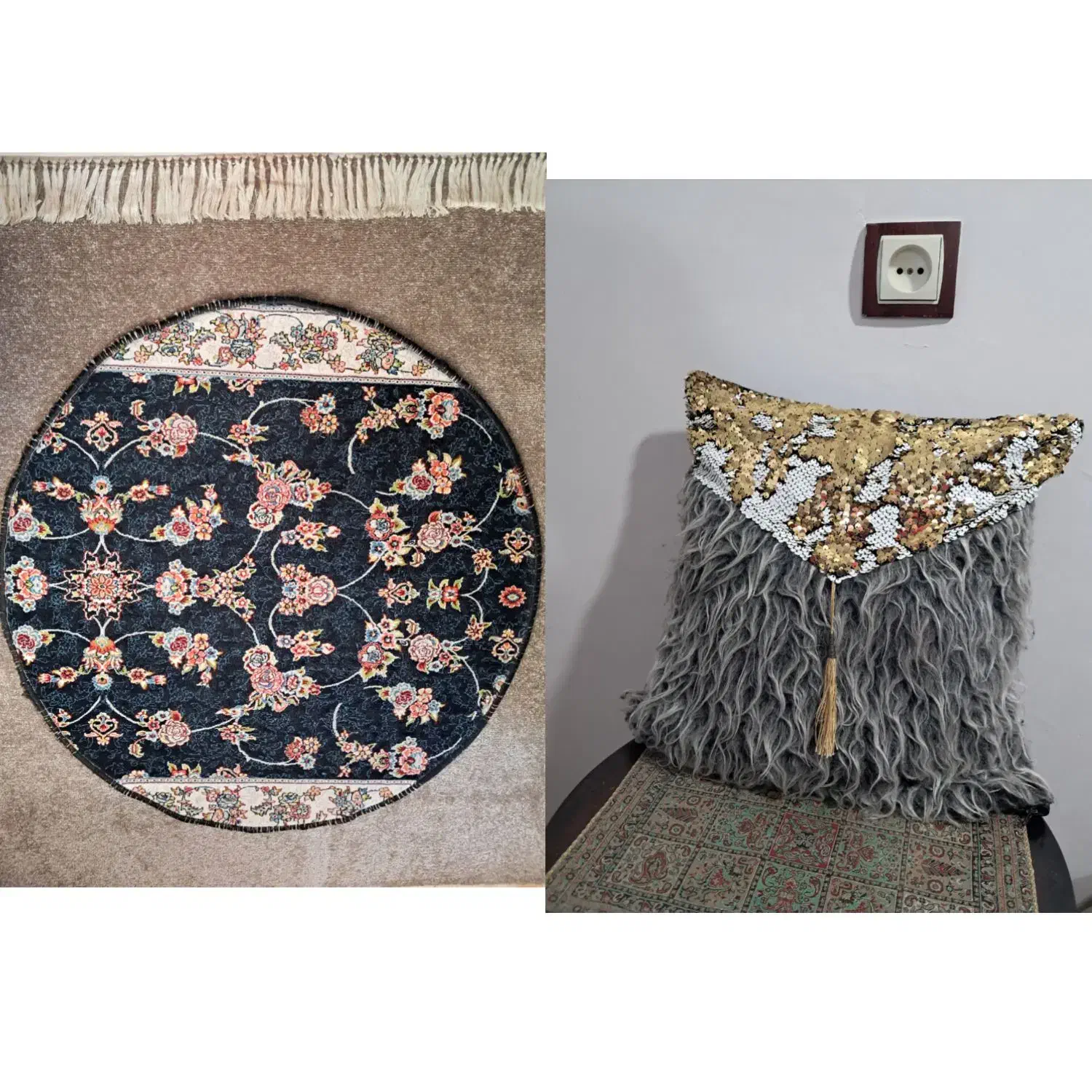 فرش گرد|فرش|پایین هولار, |دیوار