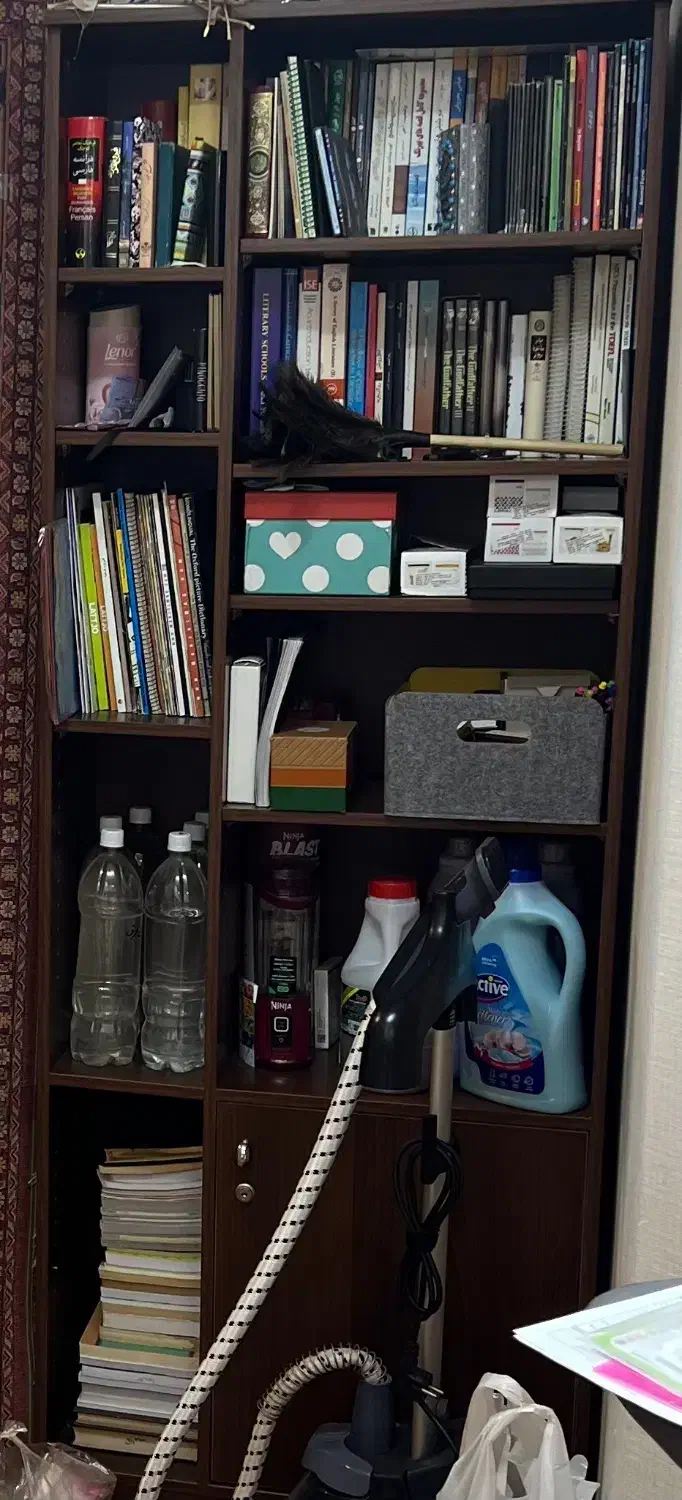 کتابخانه|کتابخانه، شلف، قفسه‌های دیواری|اهواز, کوی نفت|دیوار