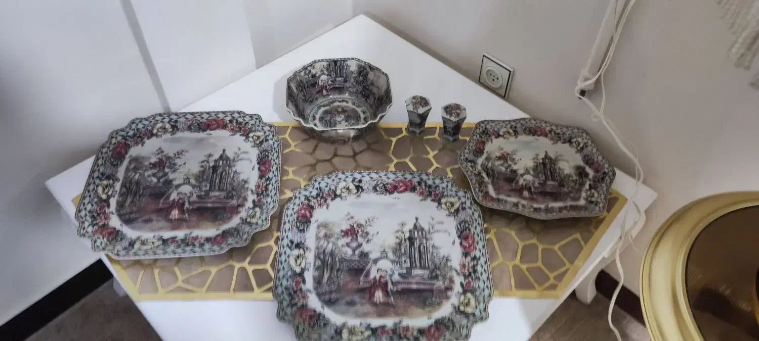 ظروف آنتیک فن انگلیس|ظروف سرو و پذیرایی|اهواز, کوی ترابری|دیوار