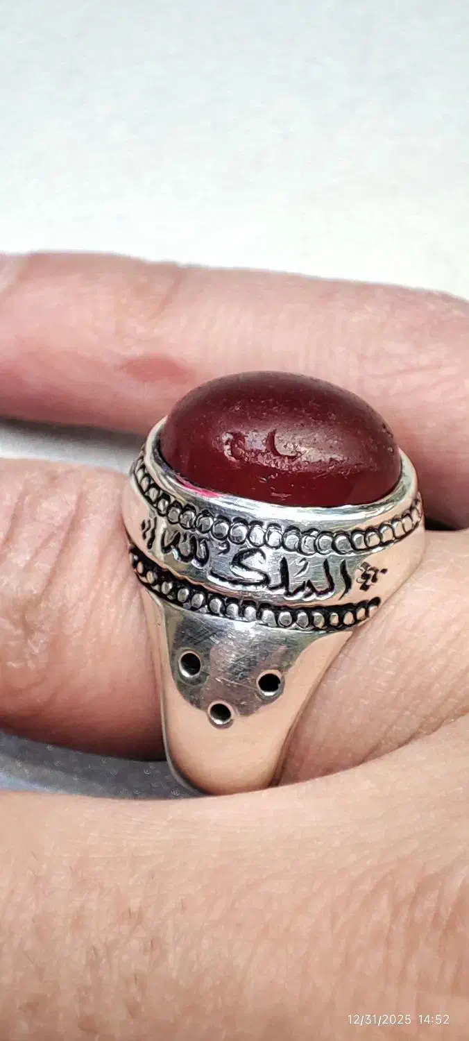 انگشتر فاخر عقیق کهنه یمن|بدلیجات|مشهد, هفده شهریور|دیوار