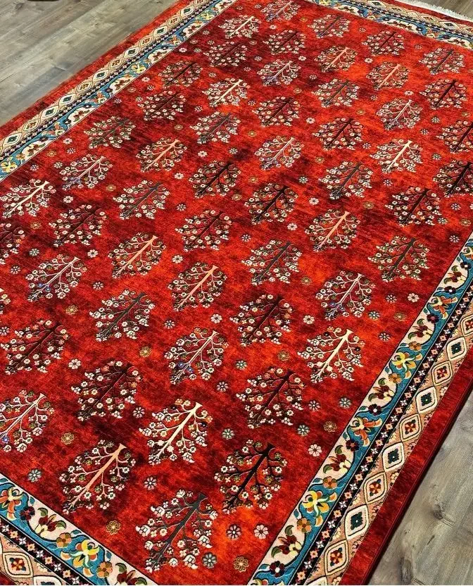 لاکی طرح دست باقت|فرش|شیراز, ریشمک|دیوار