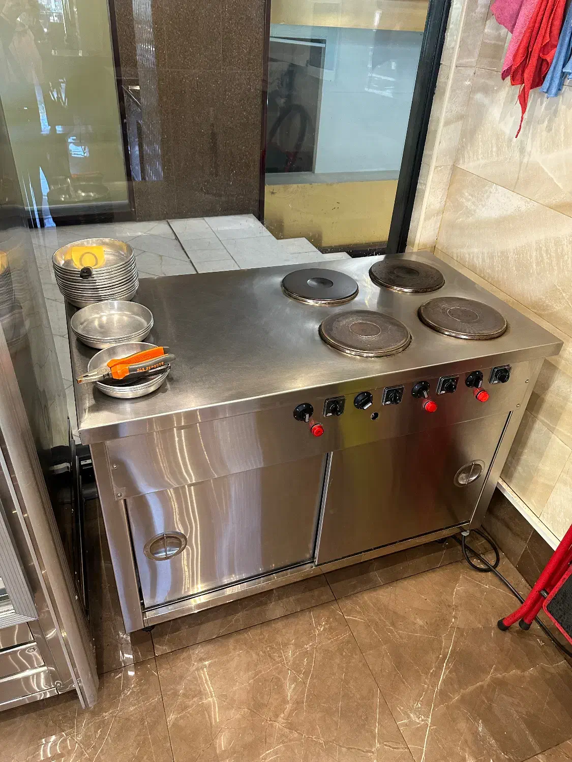 اجاق گاز برقی ۴ شعله تمام استیل|اجاق گاز و لوازم برقی پختوپز|تهران, امانیه|دیوار