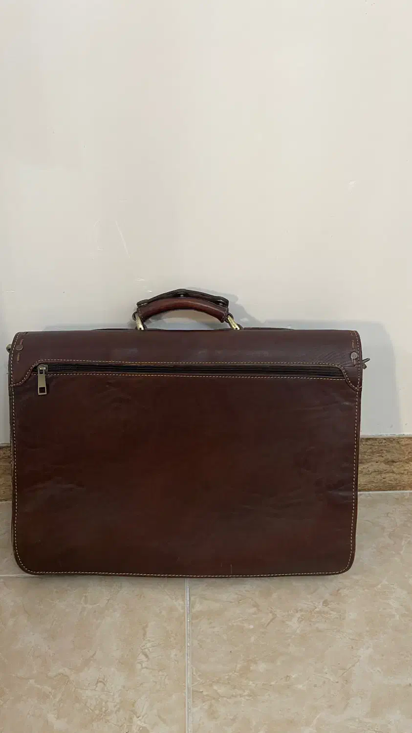 کیف چرم اصل قهوه ای|کیف، کفش، کمربند|ساری, |دیوار