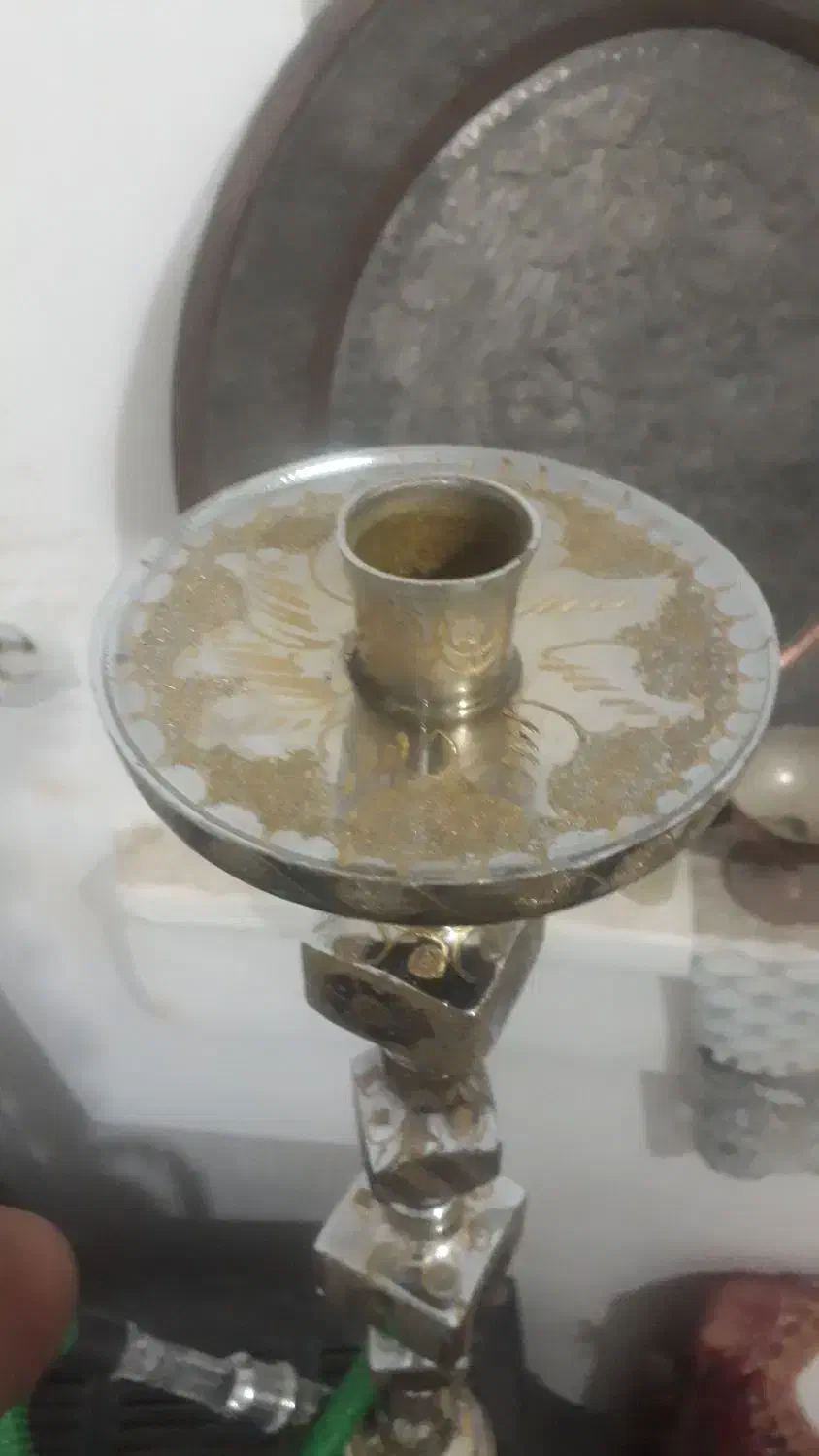 قلیان تمام برنجی وقلمکاری|کلکسیون و سرگرمی|سبزوار, رضوی|دیوار