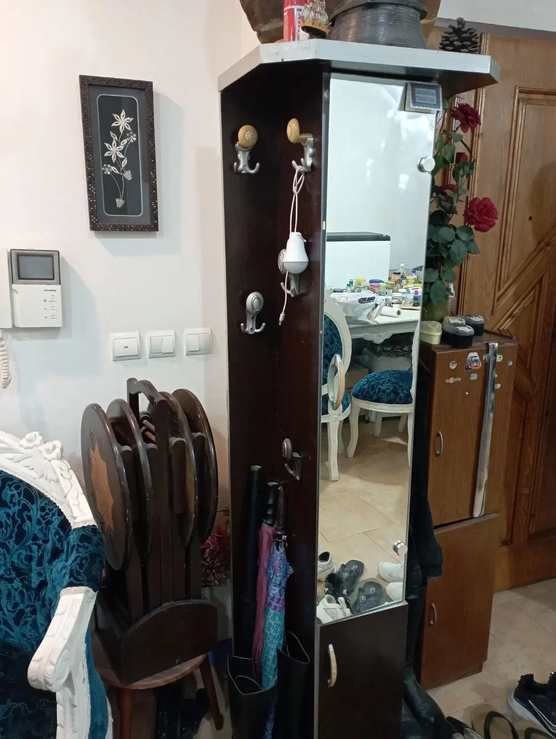 جاکفشی ایستاده|جاکفشی، کمد، دراور|ساری, |دیوار