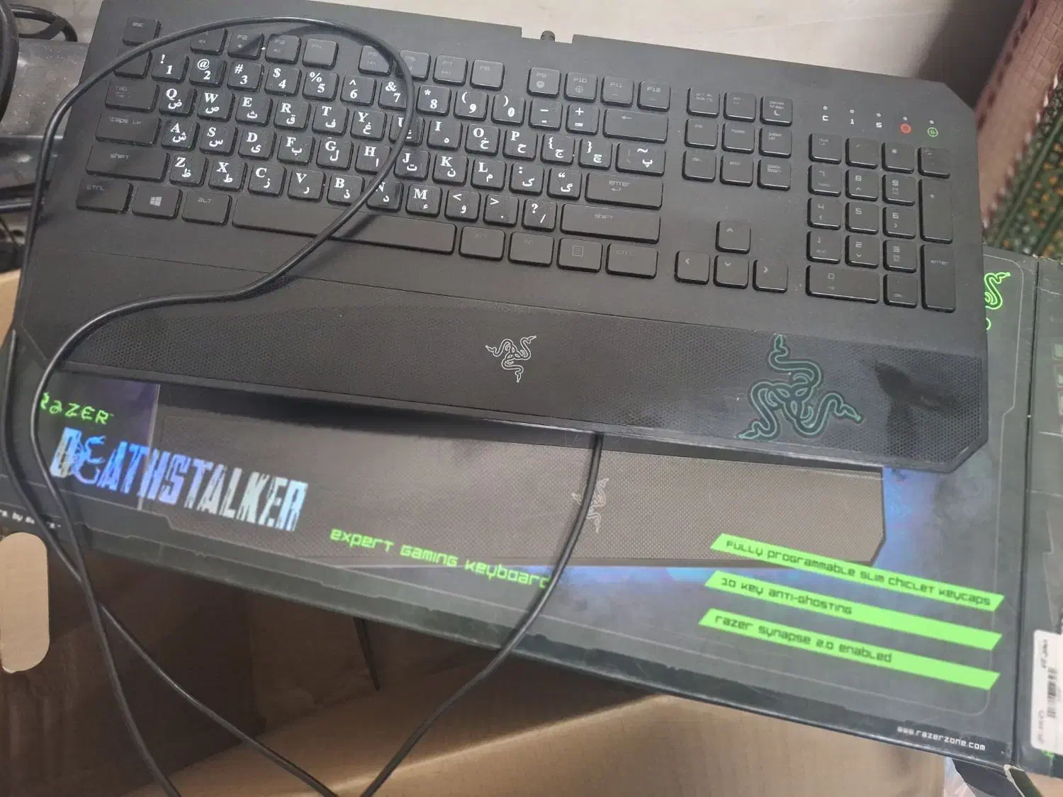 کیبرد گیمینگ ریزر اصل|قطعات و لوازم جانبی رایانه|رشت, باهنر|دیوار