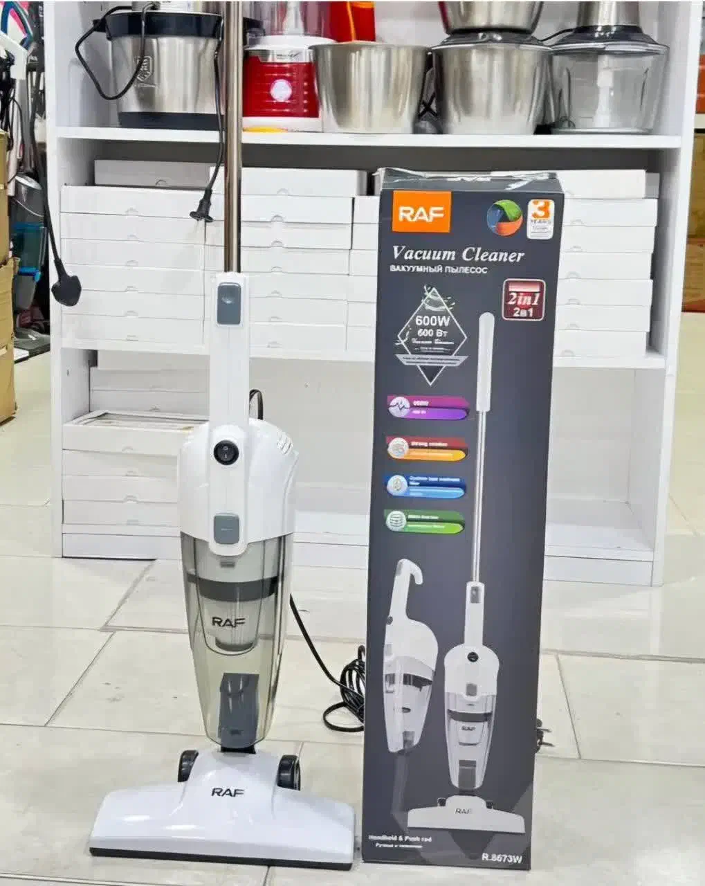 جاروبرقی عصایی رافRAFمدل R-۸۶۷۳W ارسال رایگان|جاروبرقی، جارو شارژی، بخارشو|تهران, علم و صنعت|دیوار
