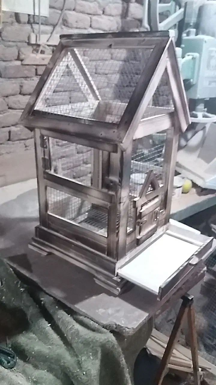 قفس چوبی دستساز  عروس هلندی سهره وقناری|لوازم جانبی حیوانات|اردبیل, |دیوار