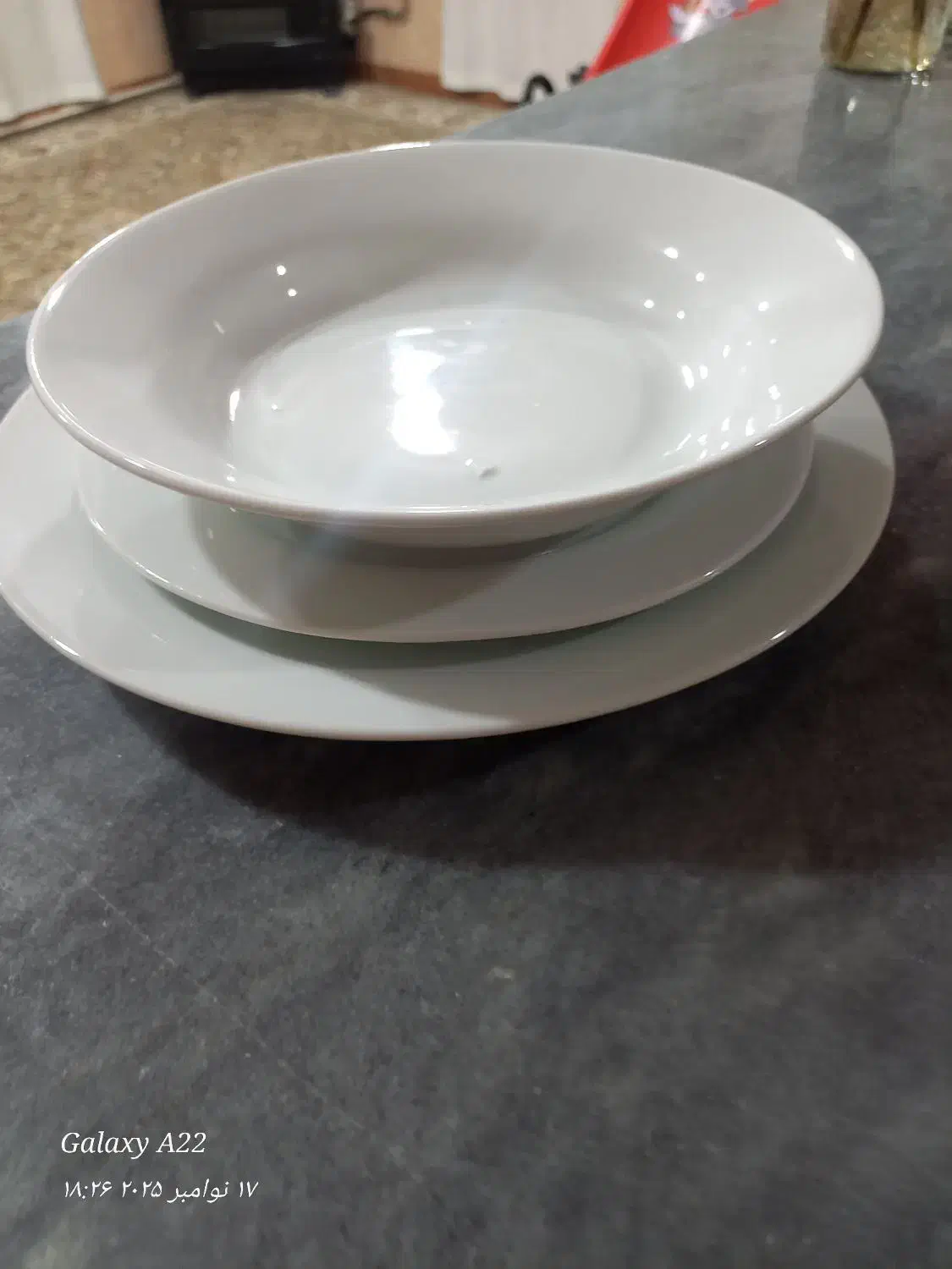 چینی درجه ۳  ساده  سفید|ظروف سرو و پذیرایی|بانه, |دیوار