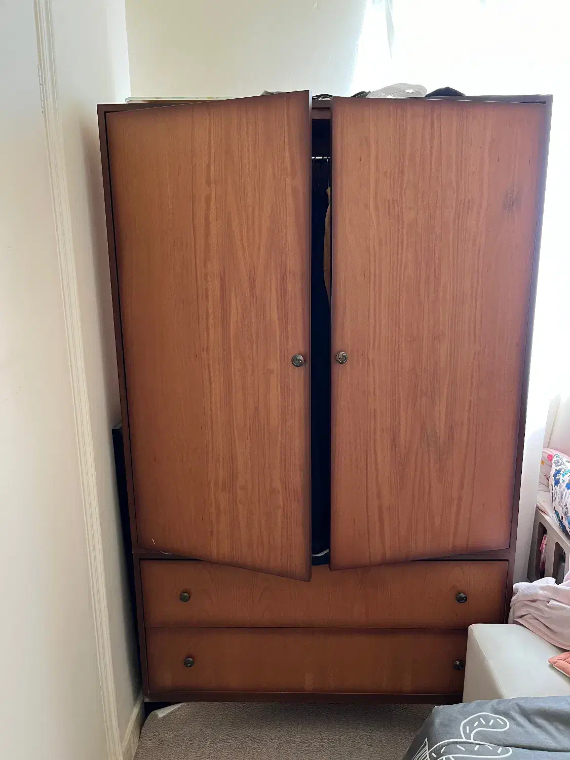 کمد لباس با کشو چوب نراد|جاکفشی، کمد، دراور|آمل, |دیوار