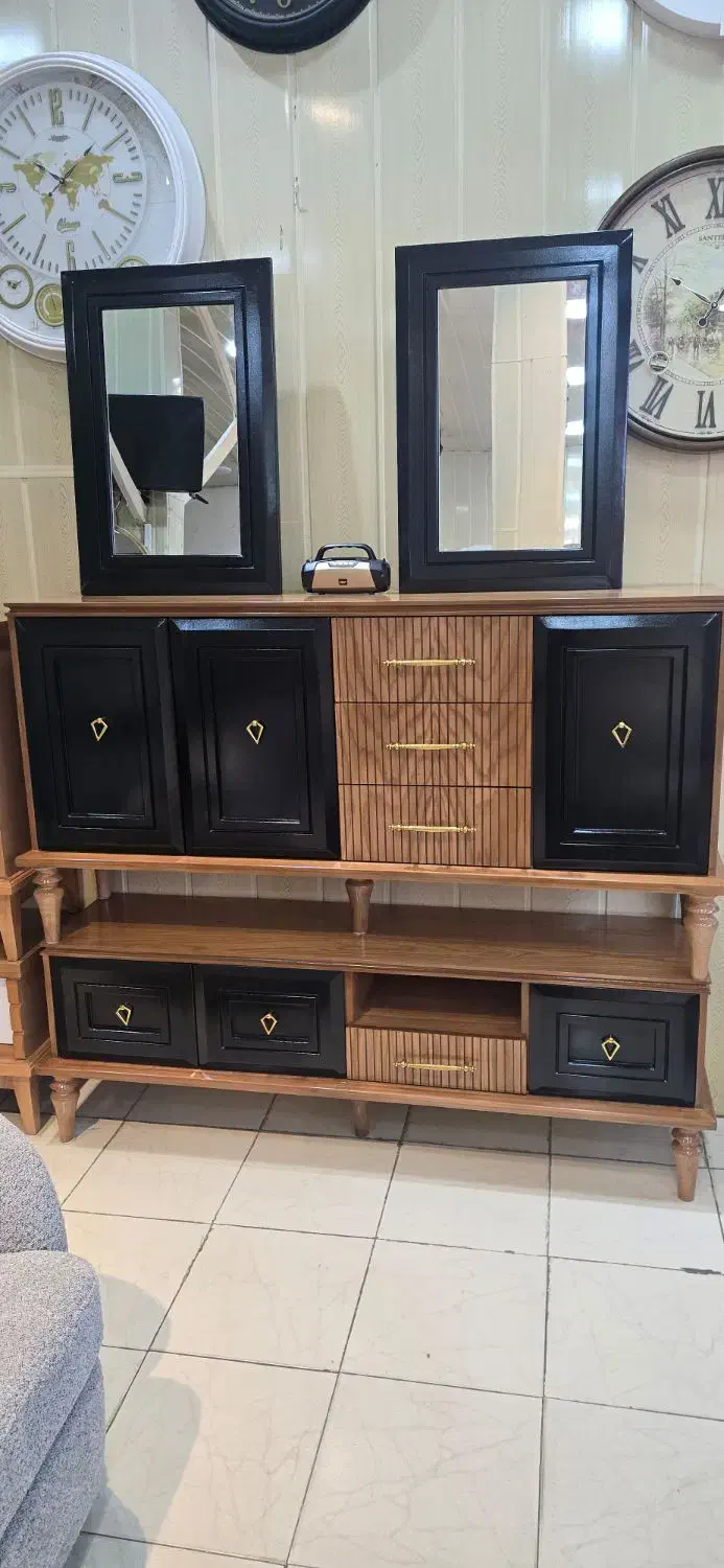 آینه کنسول یشمه طلاکوب|بوفه، ویترین، کنسول|رشت, رودبارتان|دیوار