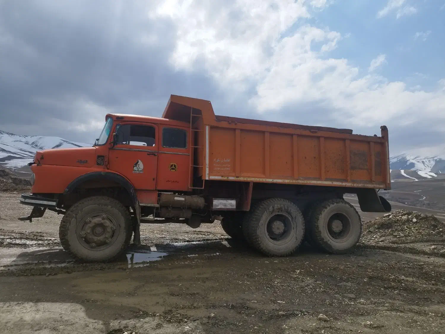کمپرسی ده چرخ بنز مایلر معدنی|خودرو سنگین|زالیان, |دیوار