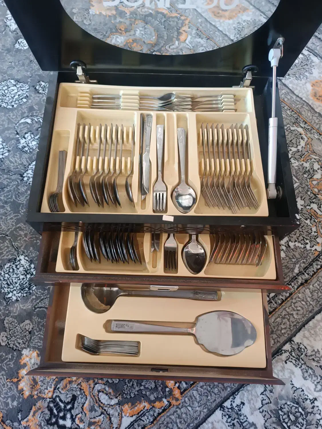 سرویس قاشق چنگال 158 تیکه|ظروف سرو و پذیرایی|کرمان, |دیوار