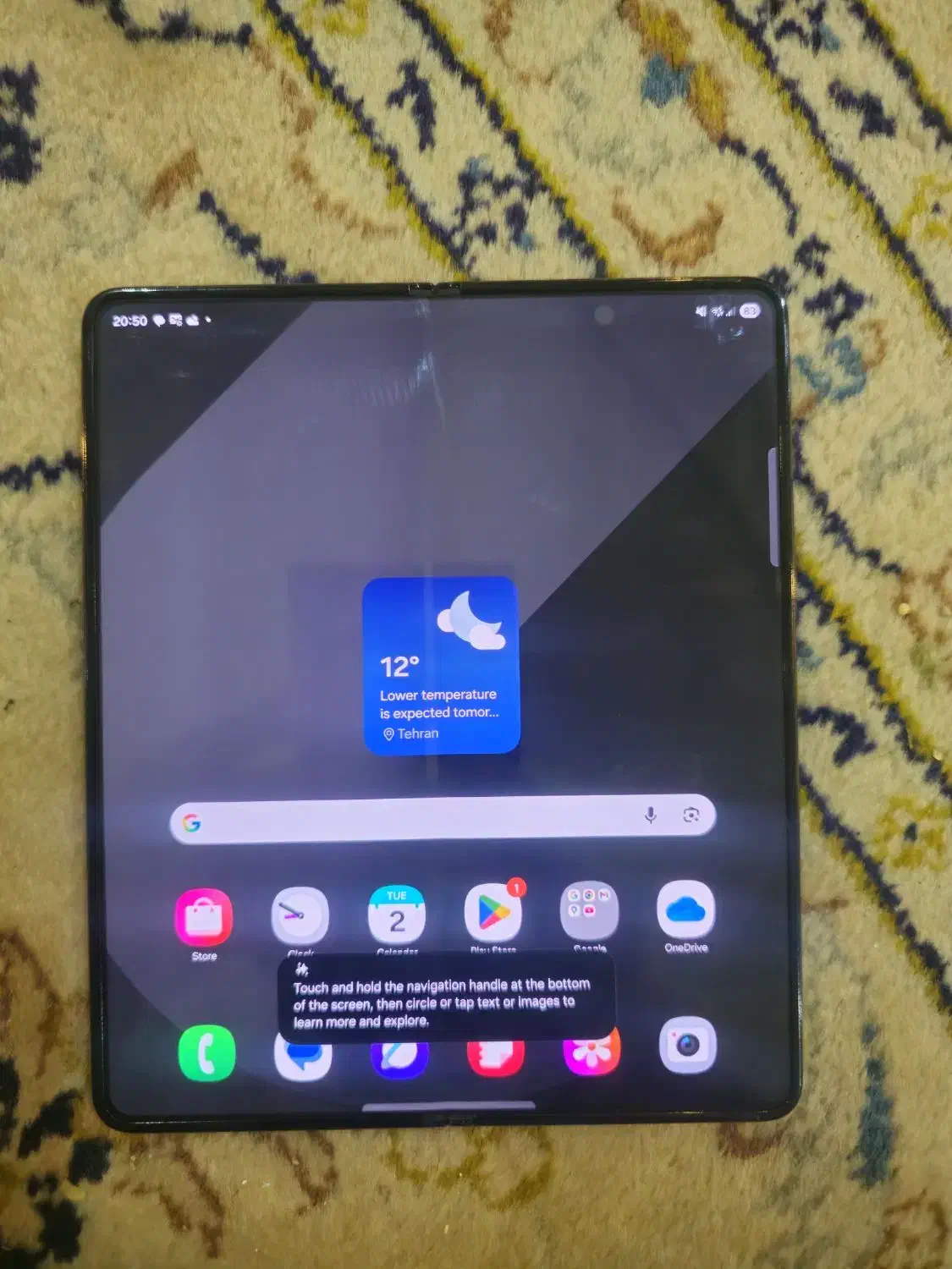 Galaxy Z fold 5 دوسیم با لوازم کامل و انتقال|موبایل|تهران, هروی|دیوار