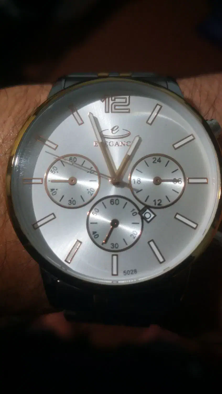 ساعت مردانه الگانس تاریخ دار طرح سه موتور|ساعت|بندر ترکمن, |دیوار