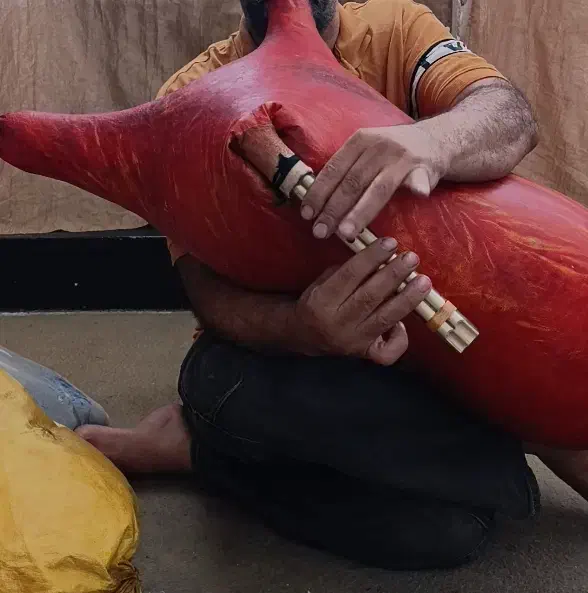 پوست نی انبان سایز بزرگ خوش استایل بدون دسته|سازهای بادی|شیراز, شهدای شهرک سعدی|دیوار