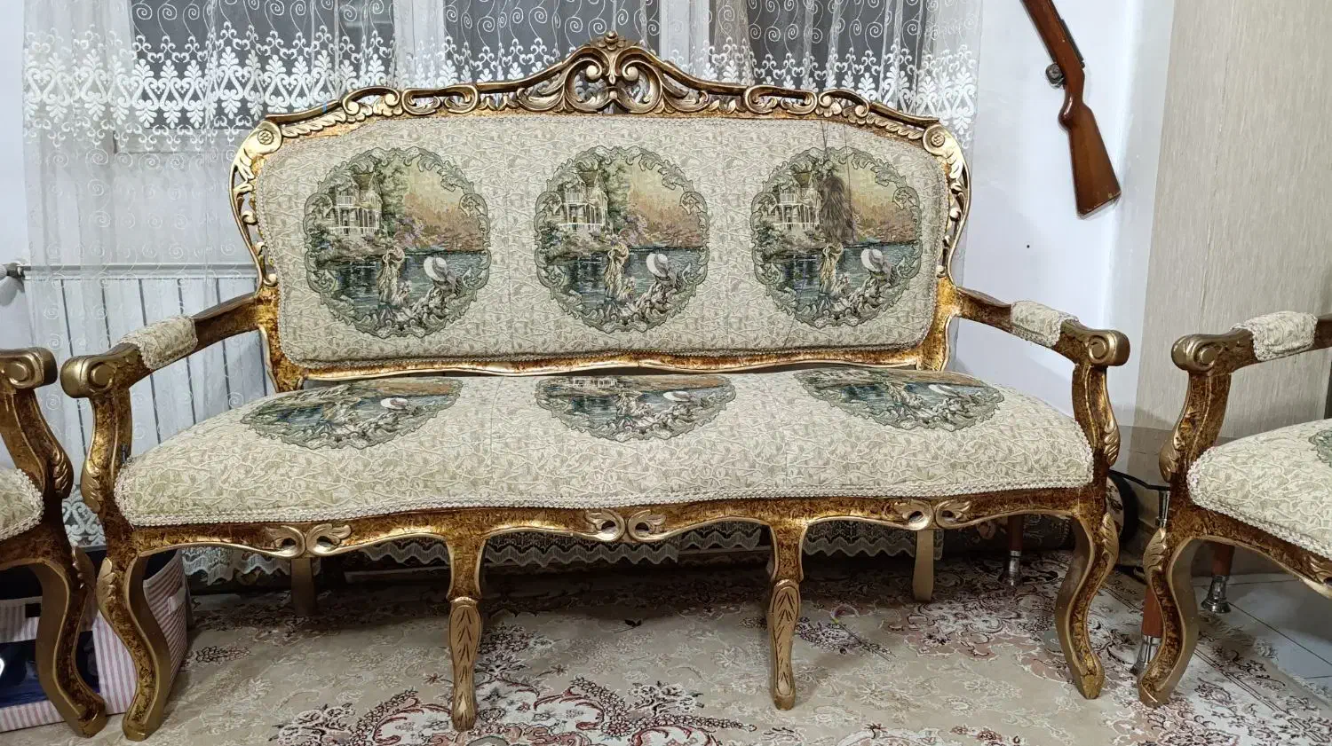 یدست مبل استیل و میز تی وی|مبلمان خانگی و میز عسلی|هشتگرد, شهرک المهدی|دیوار