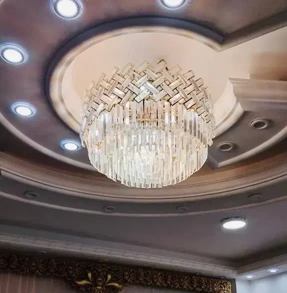 لوسترکریستال|لوستر و چراغ آویز|بندر گناوه, |دیوار