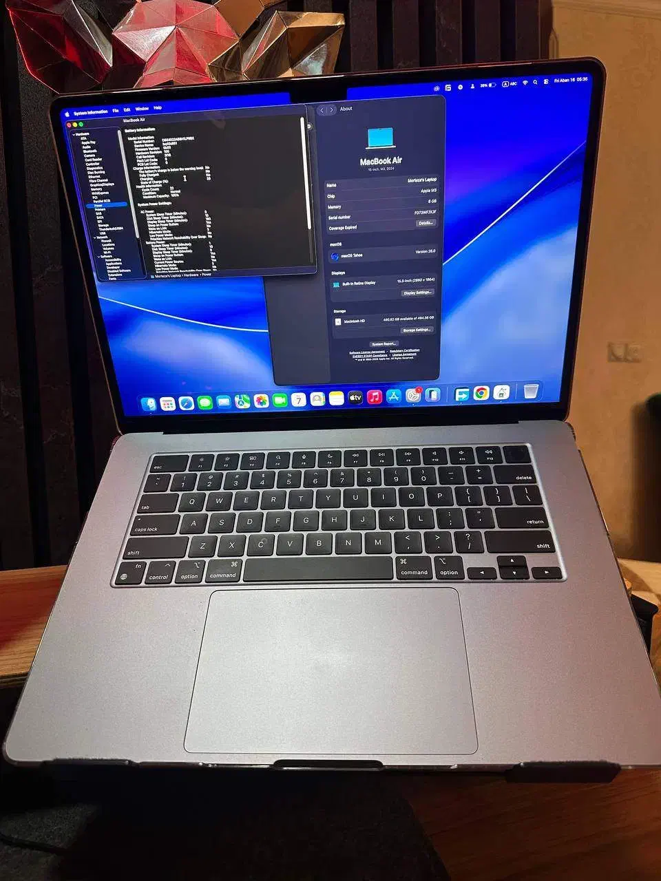 مک بوک ایر m3 15inch 512 8g|رایانه همراه|تهران, پونک|دیوار