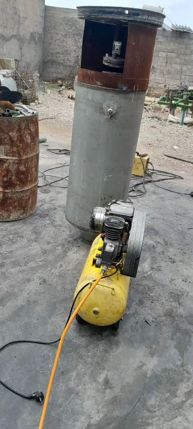 جوشکاری آبگرمکن همراه باتست با کمپرسورباد|خدمات پیشه و مهارت|دهدشت, |دیوار