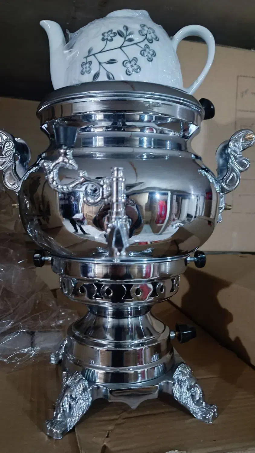 سماور تمام برنج|سماور، چای‌ساز، قهوه‌ساز|تهران, حر|دیوار