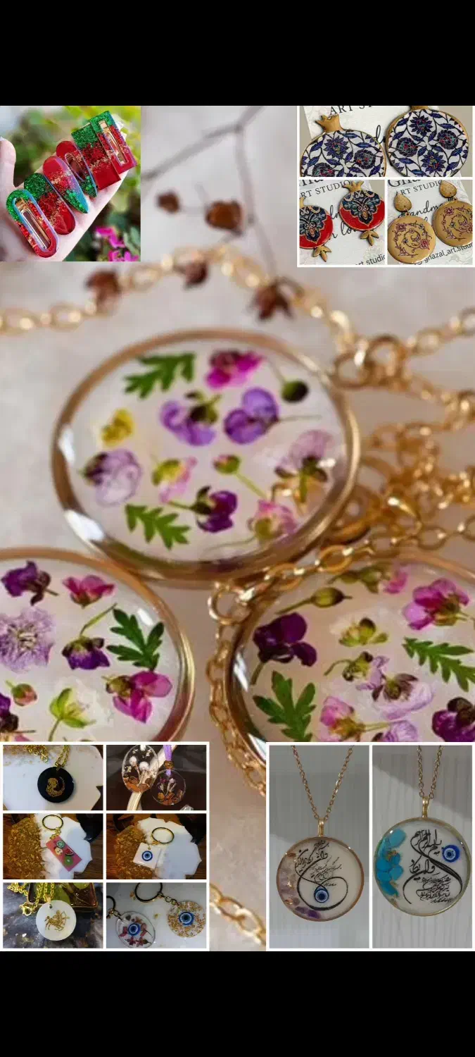 آموزش زیورآلات رزینی|خدمات آموزشی|کرمانشاه, |دیوار