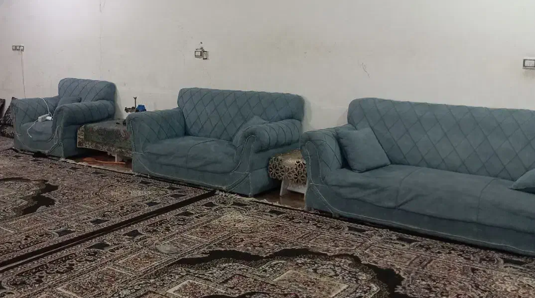فروش مبل ۹ نفره سالم بدون زدگی|مبلمان خانگی و میز عسلی|یزد, |دیوار