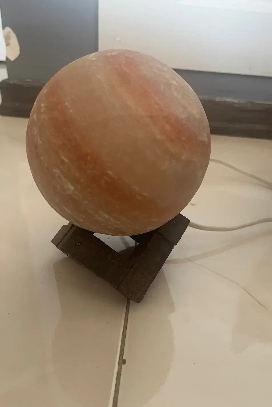 آباژور سنگ نمک مدل گوی|چراغ خواب و آباژور|کرج, جهان‌شهر|دیوار