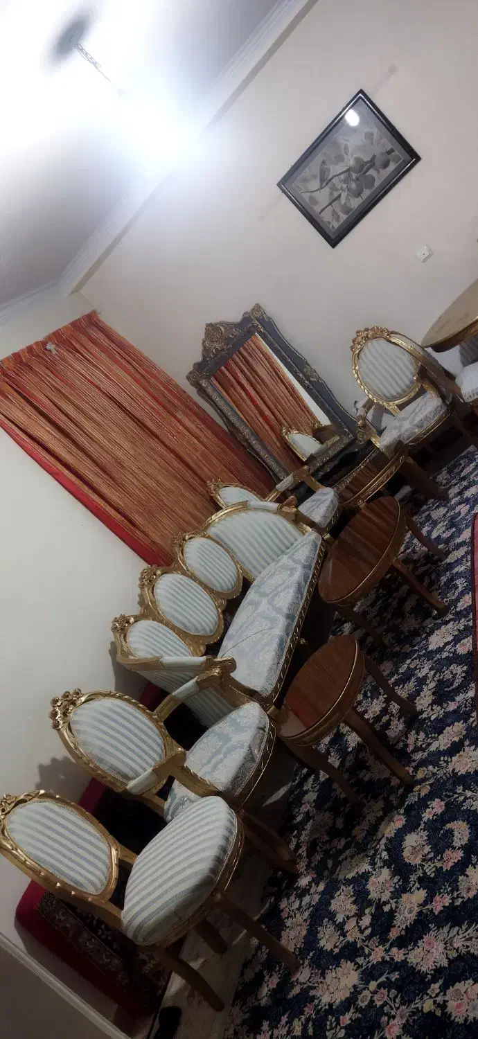 مبلمان سلطنتی و سرویس ناهارخوری|مبلمان خانگی و میز عسلی|پرند, فاز ۲|دیوار