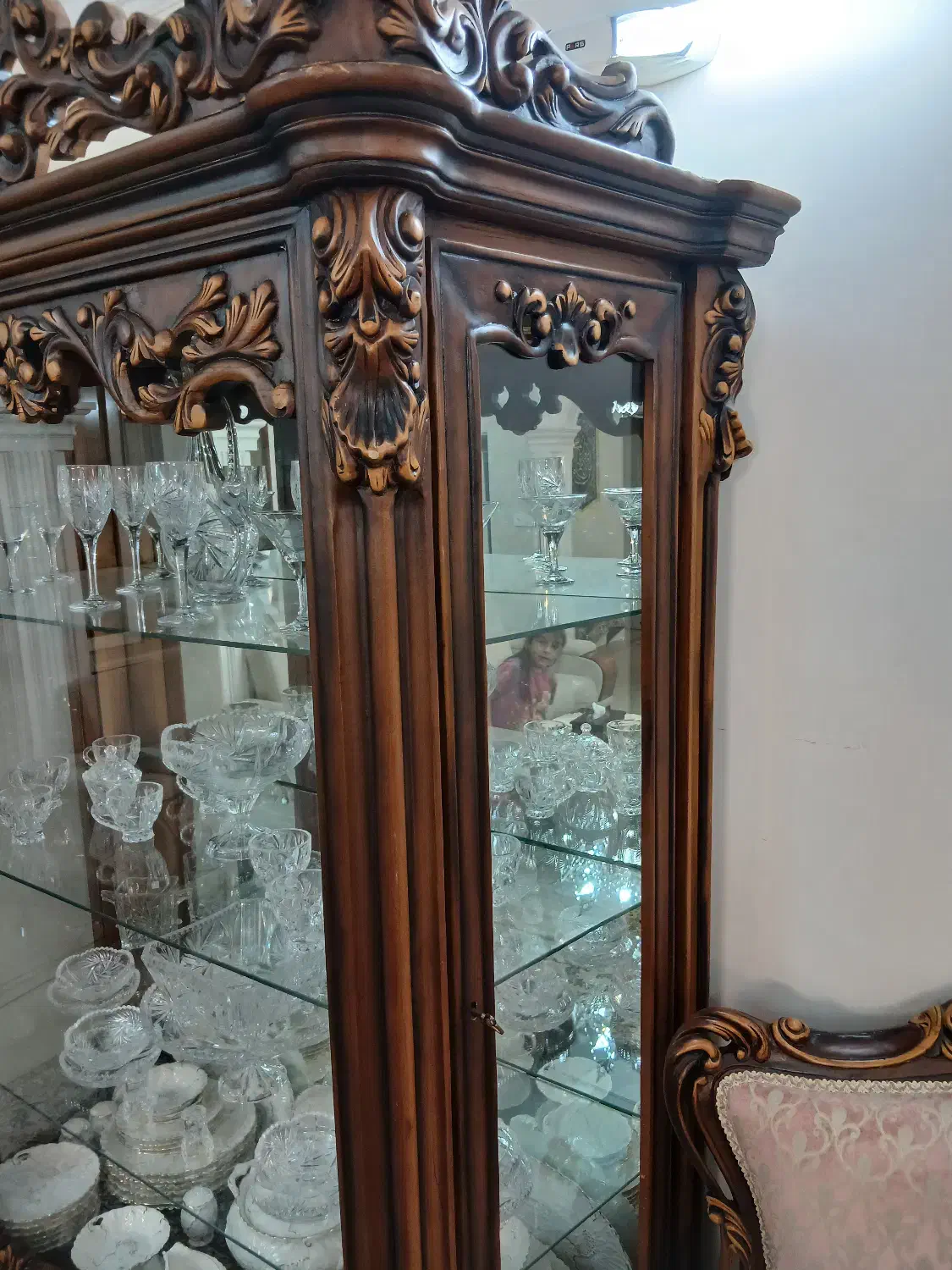 بوفه چوب گردو|بوفه، ویترین، کنسول|تهران, شهرک محلاتی|دیوار