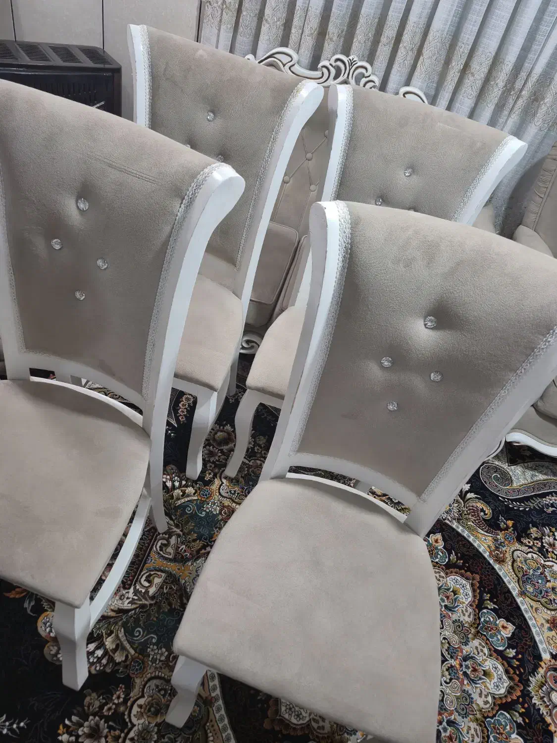 میز غذا خوری نو|میز و صندلی غذاخوری|خرمدره, |دیوار