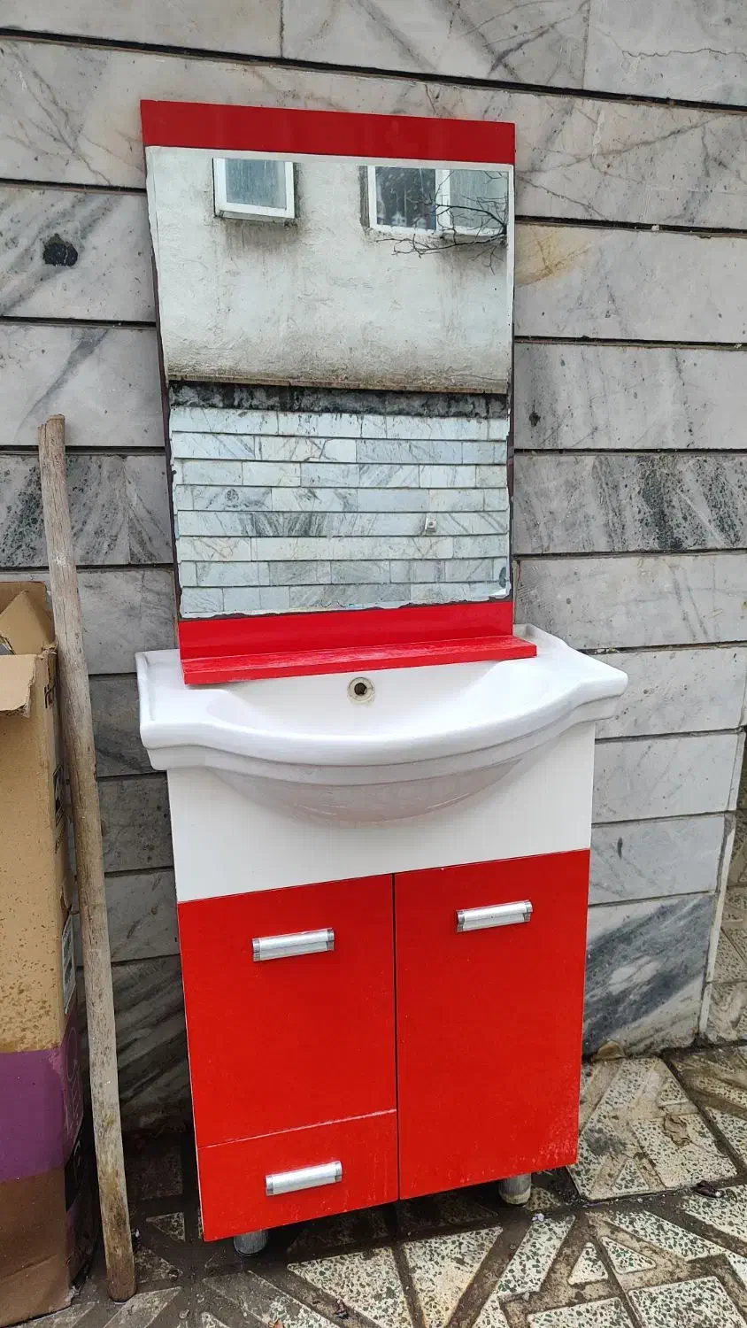 روشویی و آینه|لوازم سرویس بهداشتی|قزوین, |دیوار