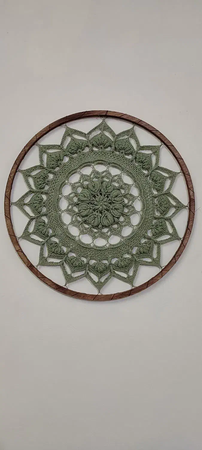 دیوارکوب ماندالا بافی|تابلو، نقاشی، عکس|قم, امامزاده ابراهیم|دیوار